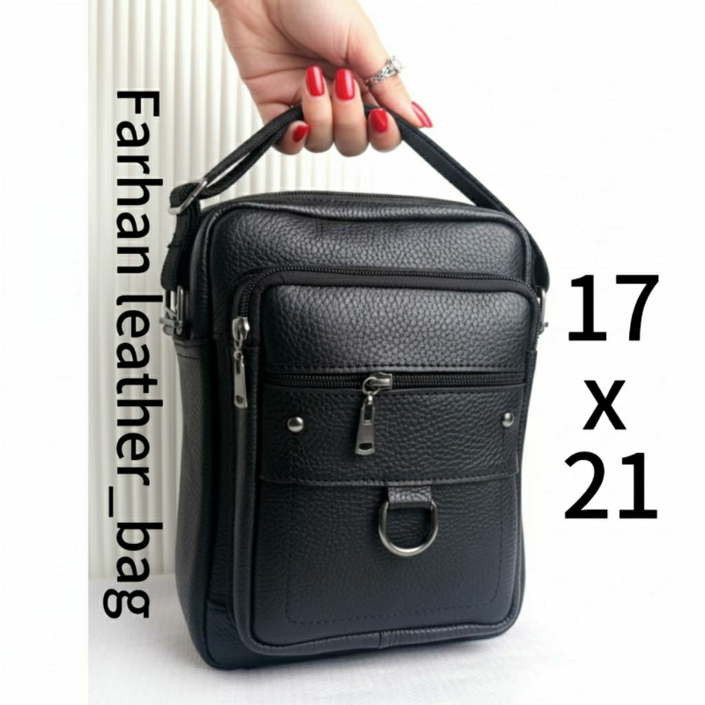 Tas kulit cowok tas pria kulit tas selempang kulit