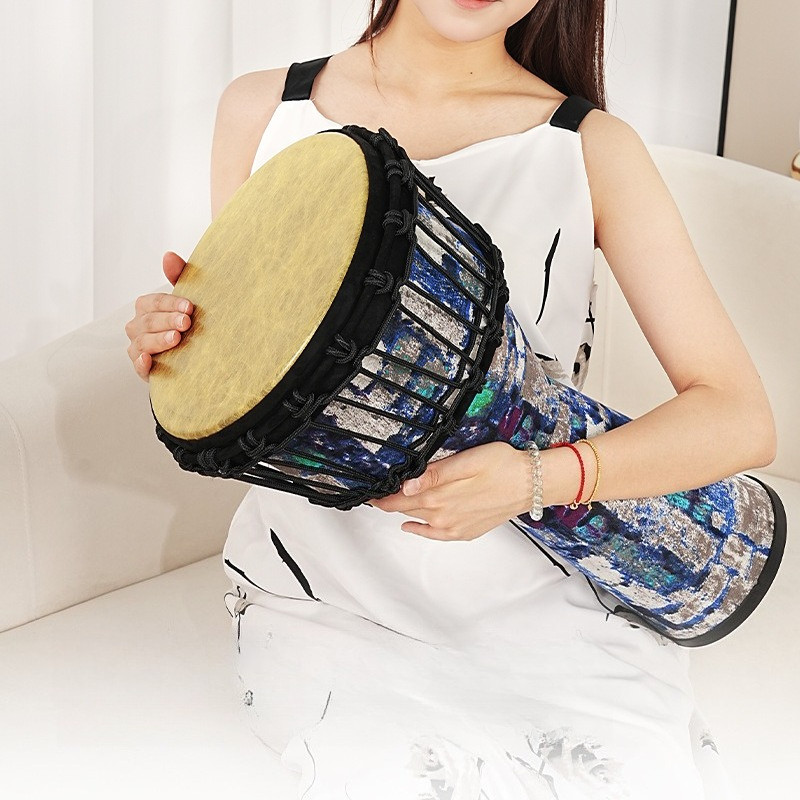 Imitation Animal Skins African Drum Colorful Art Patterns Djembe Children Beginner Djembe Profession