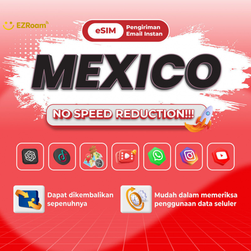 EZRoam Moxico esim Roaming 5G Data | 3-20GB 3-30Hari | Instant Email Delivery | High Speed Travel