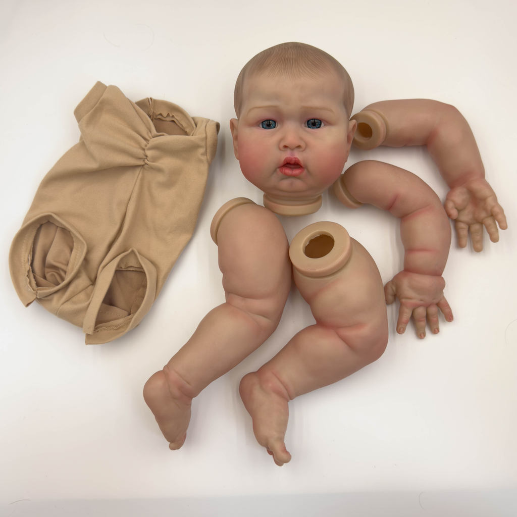 NPK 24inch Lifelike  Blue Sparrow Reborn Doll kit painted Doll kit Unfinished Doll parts with Hand P