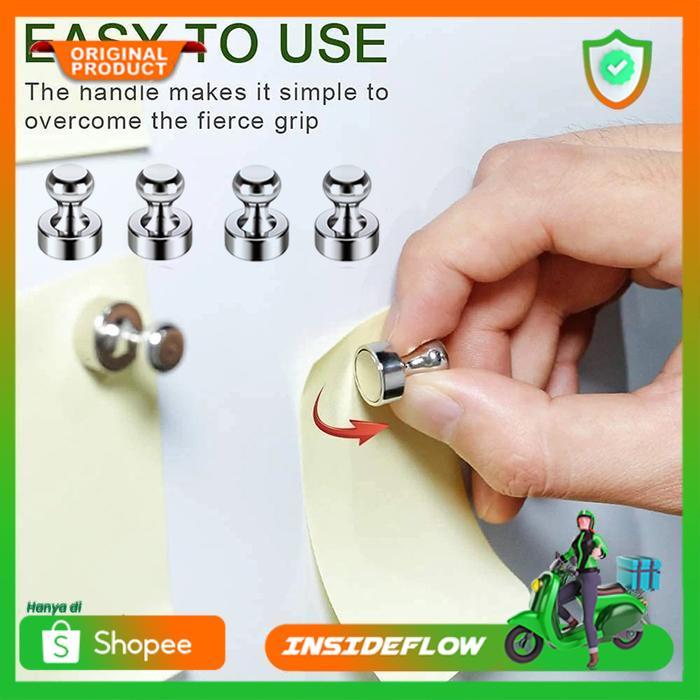 Magnet Neodymium Mini Pin Board Mading Gantungan Dinding Strong 10 PCS