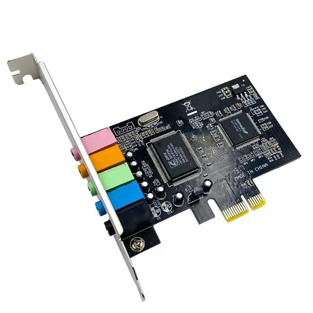 Pcie Sound Card 51 PCI Express Sound Effect Surround Card 3D Stereo Auo CMI8738 Chip High Sound Perf