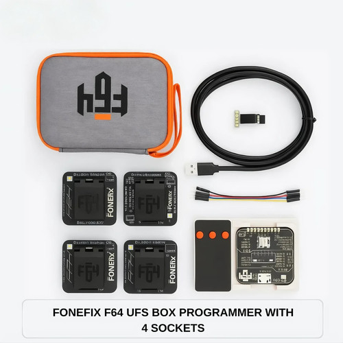 FONEFIX F64 UFS Box 4 Soket – Programmer IC UFS & eMMC Profesional untuk Servis HP