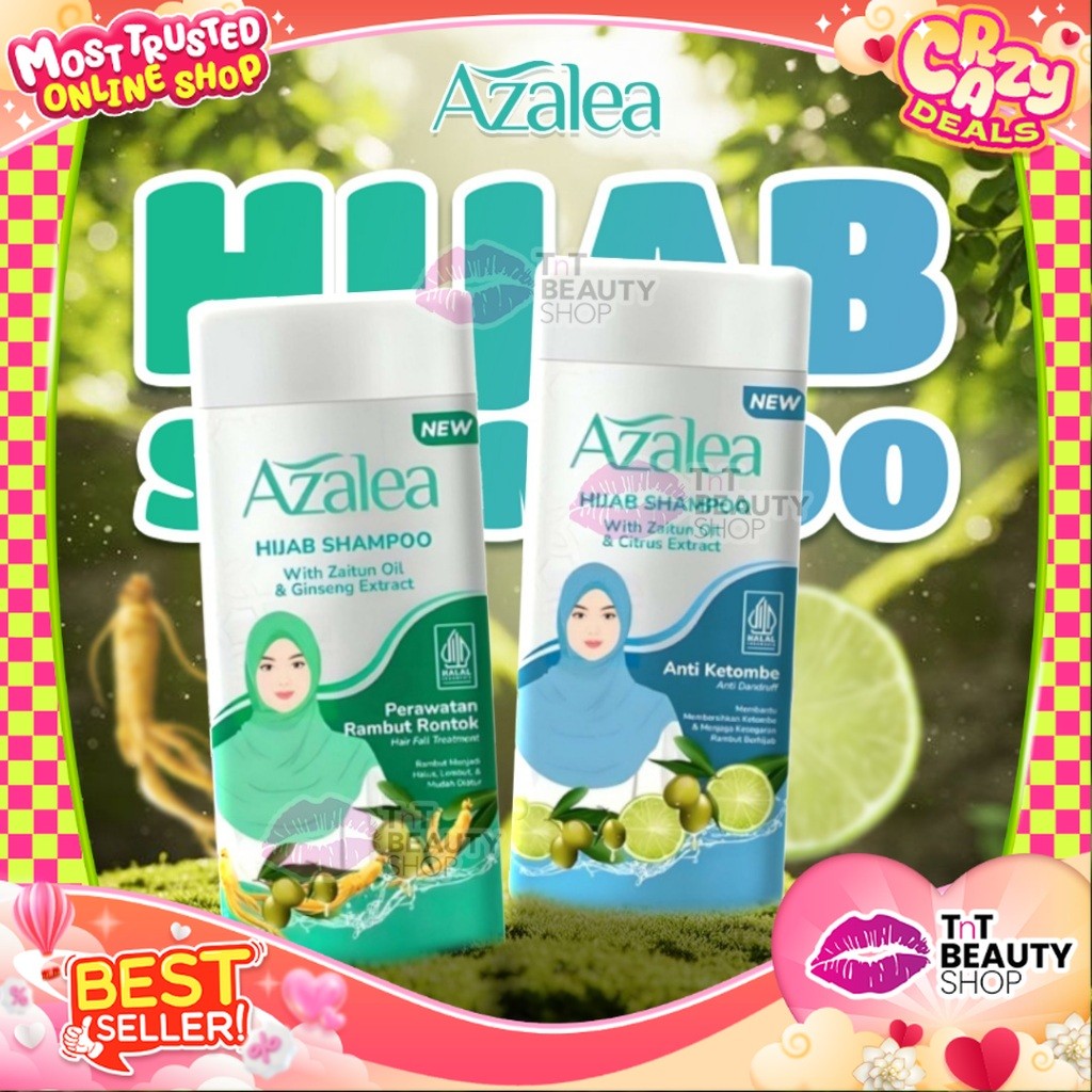 Azalea Shampoo Citrus Extract - Zaitun Oil & Habbatussaudah Oil | TnT Beauty Shop