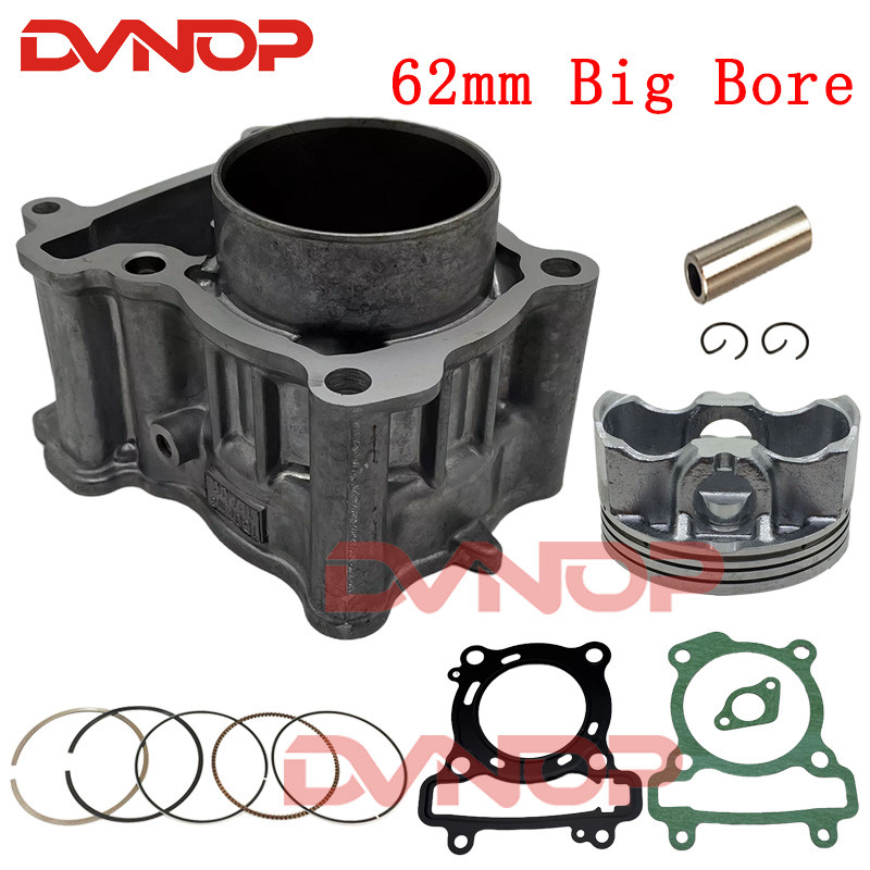 62mm Big Bore Barrel Set Motorcycle Cylinder Kit For Yamaha  LC150 YZF R15 V2 Vixion NVL Upgrade to 