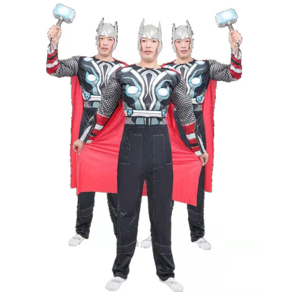 Halloween Iron Man Hero Spider-Man Batman Thor Captain America Adult Muscle Costume
