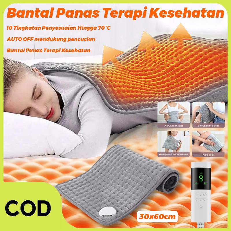 [COD] Bantal Panas Terapi 10-Level Fast Heat Mat Relief Pain Kesehatan Listrik Panas Terapi Elektrik