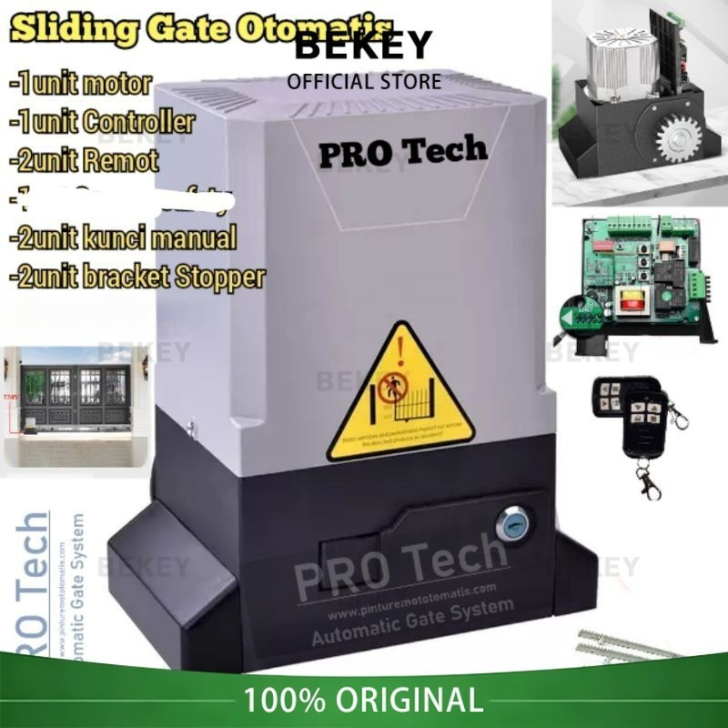 PRO Tech Mesin Gerbang Otomatis Pintu Rumah Automatic Sliding Gate