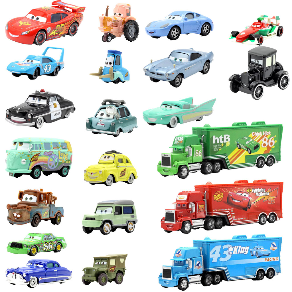 sney Pixar Cars 2 Cars 3 Lightning McQueen King Frankie Race Dusty Fritter Miss League Car Boys Toy 