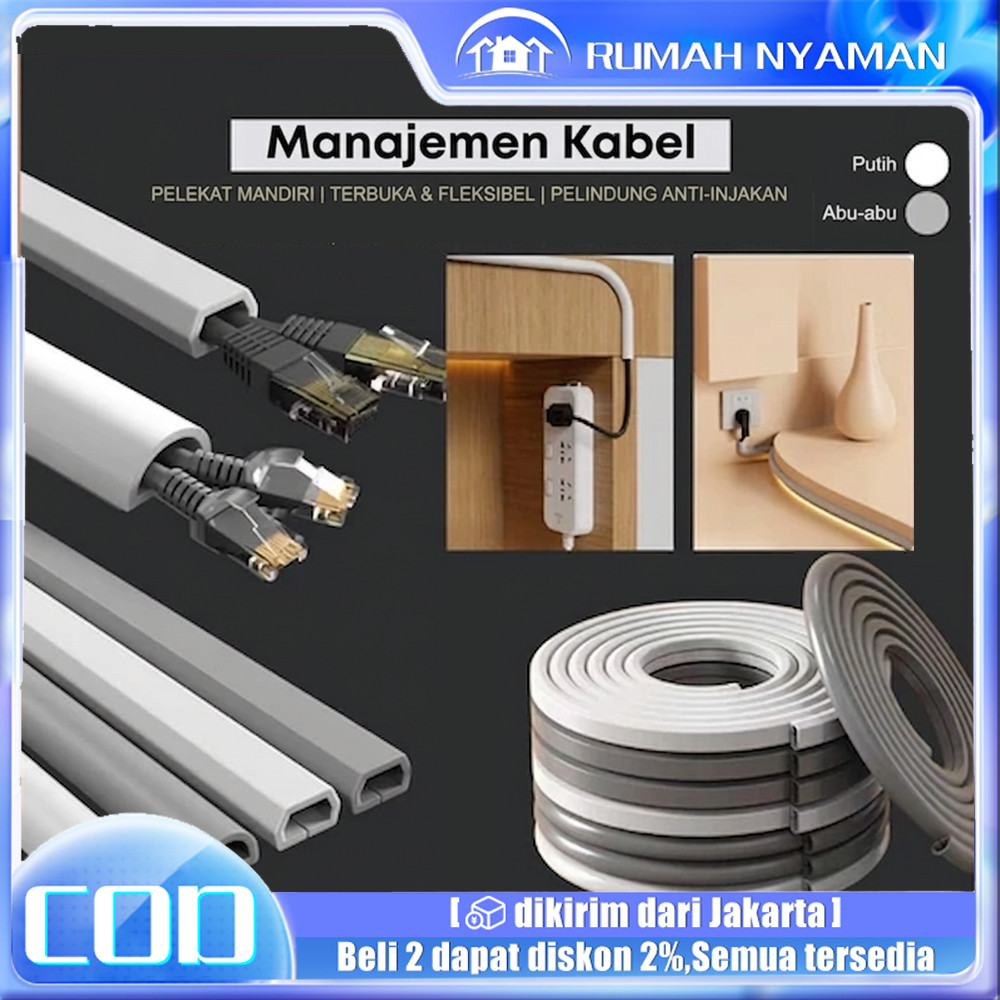 Pelindung Kabel Spiral 10 Meter - Pelindung Kabel Listrik Anti Gigit & Charger Laptop Murah - Bisa C