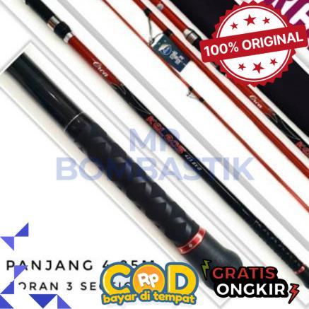 Joran Pancing laut Sambung 3 Carbon Terbaik Orca Keleos 4.25cm - Orca Keleos 4.25cm -bomb