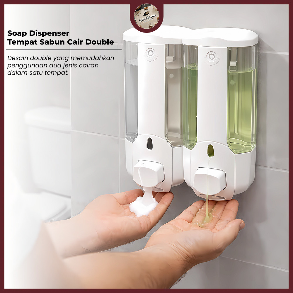 KK SOAP DISPENSER TEMPAT SABUN CAIR DOUBLE