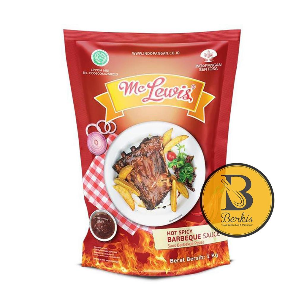 Mc Lewis Hot Barbeque Sauce 1 Kg / Saus BBQ Pedas