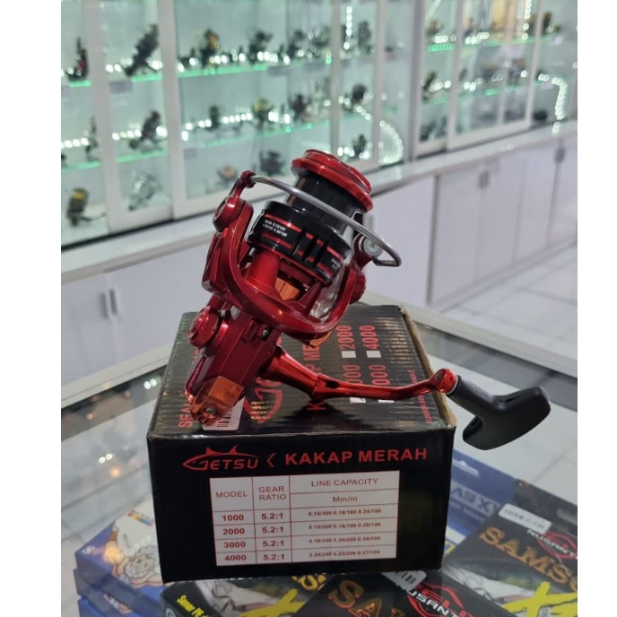 REEL GETSU KAKAP MERAH 1000 | REEL PANCING TERBARU