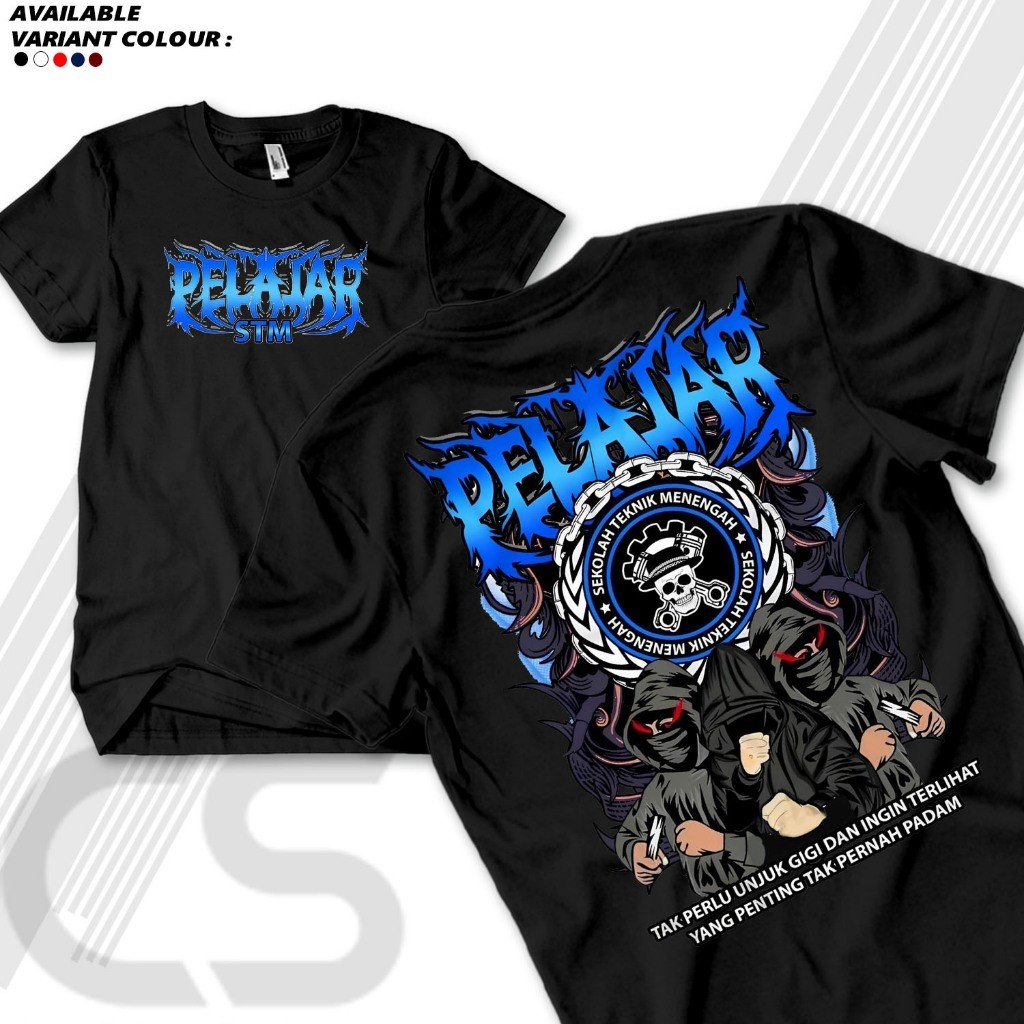 Kaos Pelajar STM Baju Sekolah Teknik Menengah Viral Combed 30s
