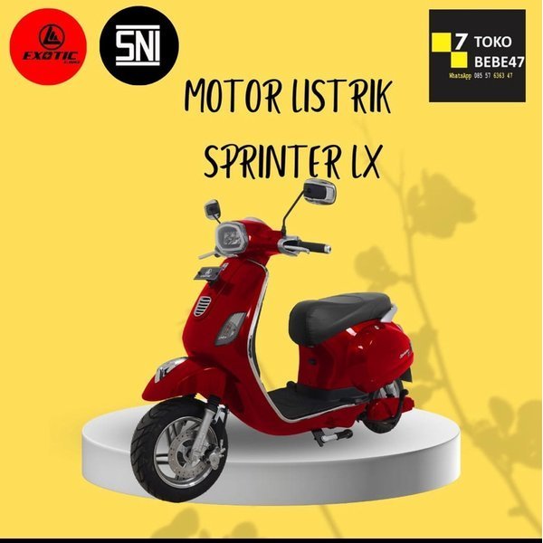Sepeda Motor Listrik Vespa Listrik Sprinter LX Pacific Exotic
