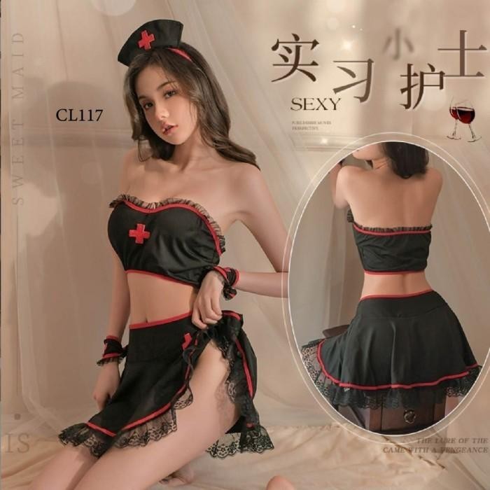 Kostum Nurse Seragam Perawat Wanita Modern Lingerie CL117