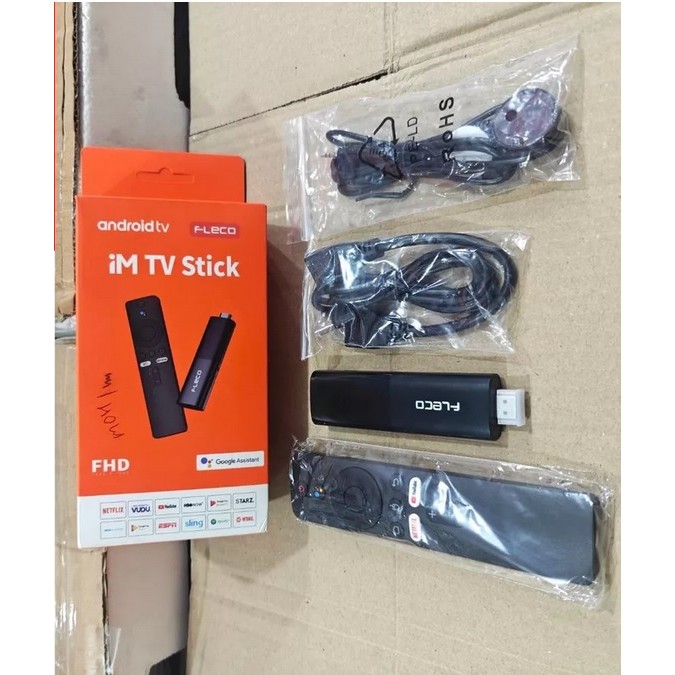 Alat Ubah TV Biasa ke Smart TV Android TV Stick Fleco 4K Android 14 Free YouTube
