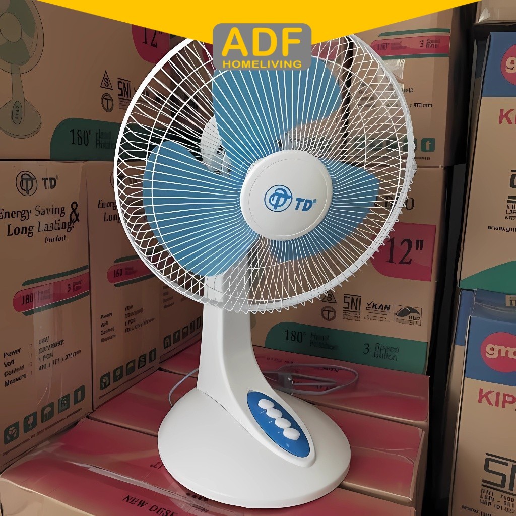 [READY] Desk Fan TD 12" Type DF - Kipas Meja 12 Inchi Original TD