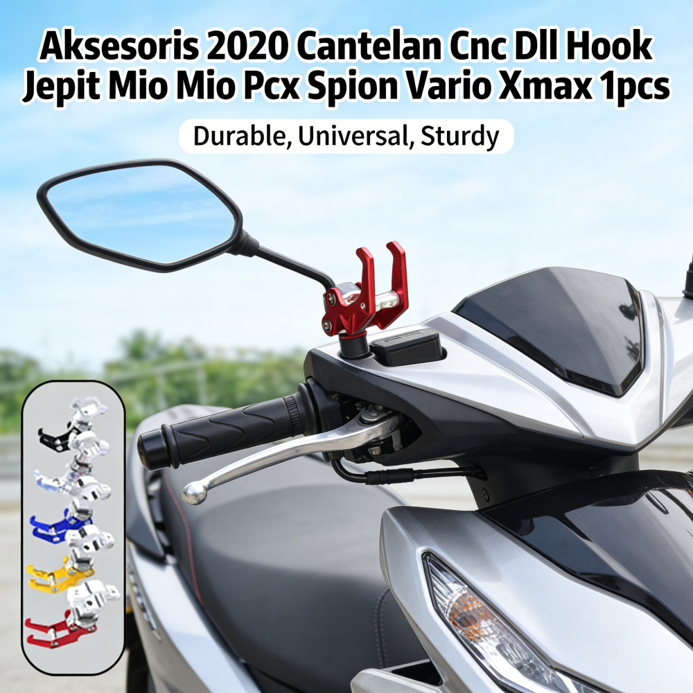 Mio Dll Jepit Xmax Barang Hook Spion Cantelan Vario 1pcs Pcx 2020 Aksesoris Gantungan