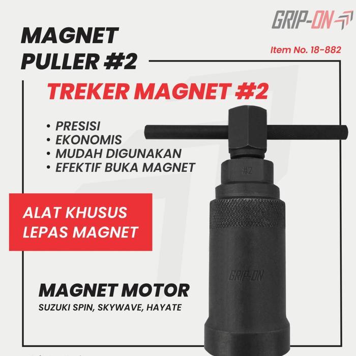 GRIP-ON TREKER MAGNET NO 2 SUZUKI - MAGNET PULLER #2 - TRACKER GRIP ON