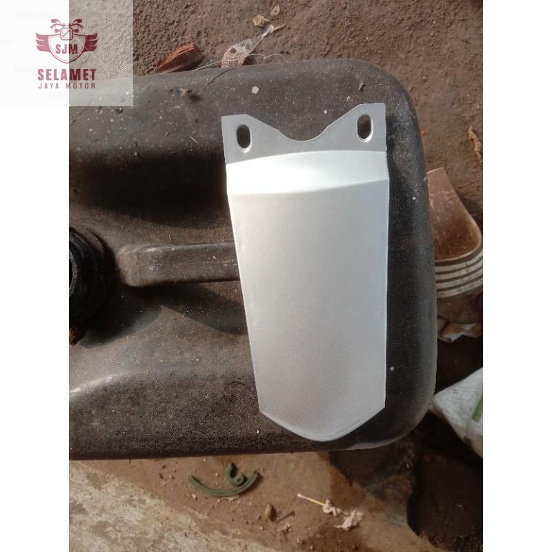 Cover belakang pet stop petstop sambungan body bodi samping Jupiter Z new Burhan beluk warna silver 