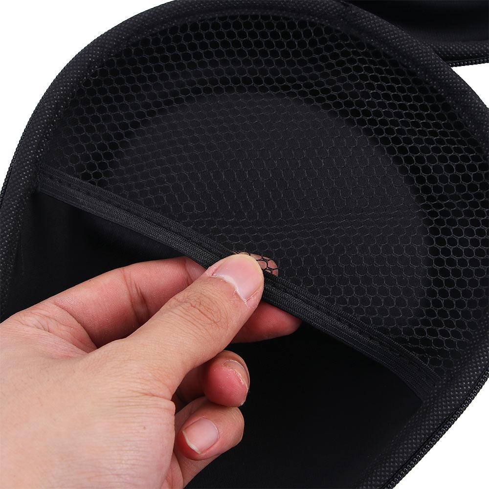 Black Headset Box Earphone Case Earphone Hard Case Hard Shell Case Hard Box Storage Bag Headphone Ca