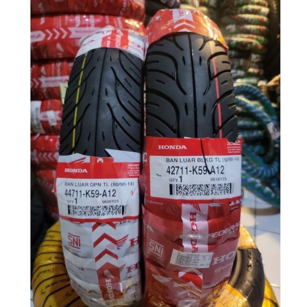 ban motor federal ukuran 80/90 dan 90/90 ring 14