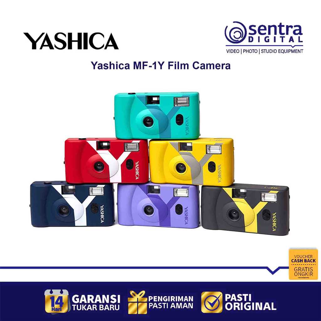 Yashica MF-1 Film Camera Analog Y Series  MF-1Y with Roll Film (Roll FIlm Expired)