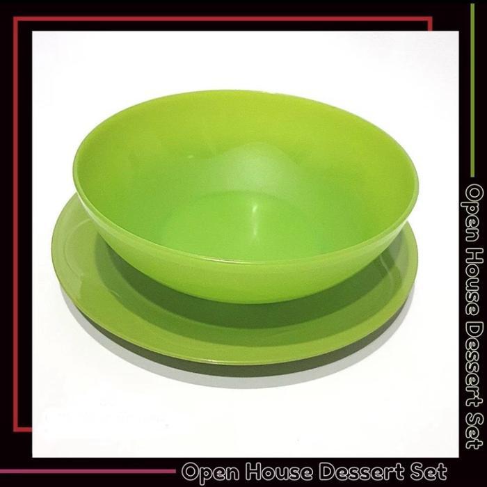 Tupperware Promo Open House Bowl & Oh Plate ( Mangkok ) - 1 set Merah