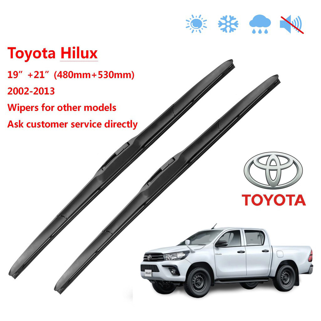 Untuk Wiper Kaca Depan Mobil Toyota Hilux 19&21 [Silikon]