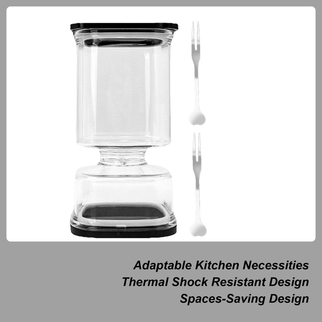 Airtight Food Storage Leakproof Food Storage Airtight Pickle Jar For Grounds Cereal Sugar Tea Dried 