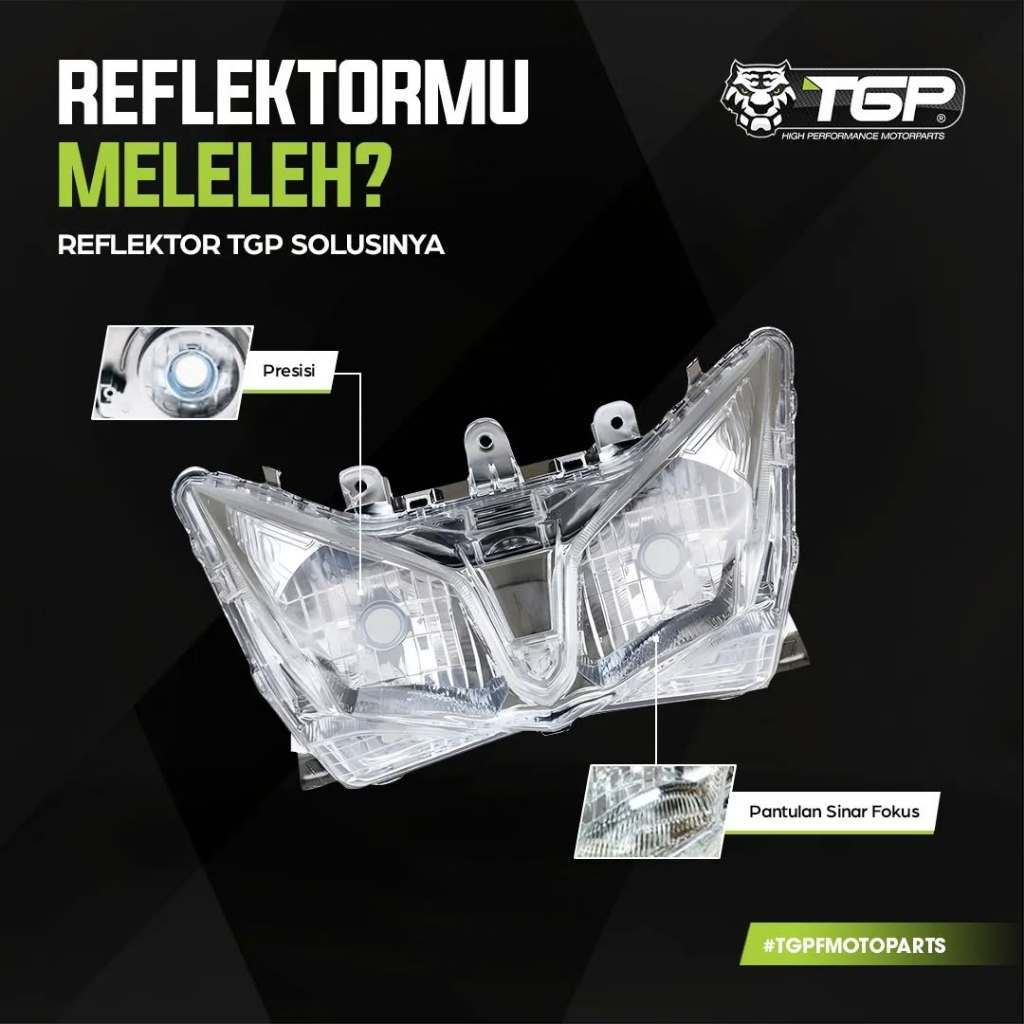 Lampu Depan Reflektor Vario Techno 125 ( 2012 - 2014 ) Original TGP