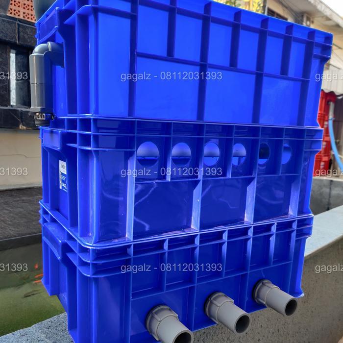 FINVIBE Trickle Filter kolam ikan koi paket hemat 3 susun terjangkau