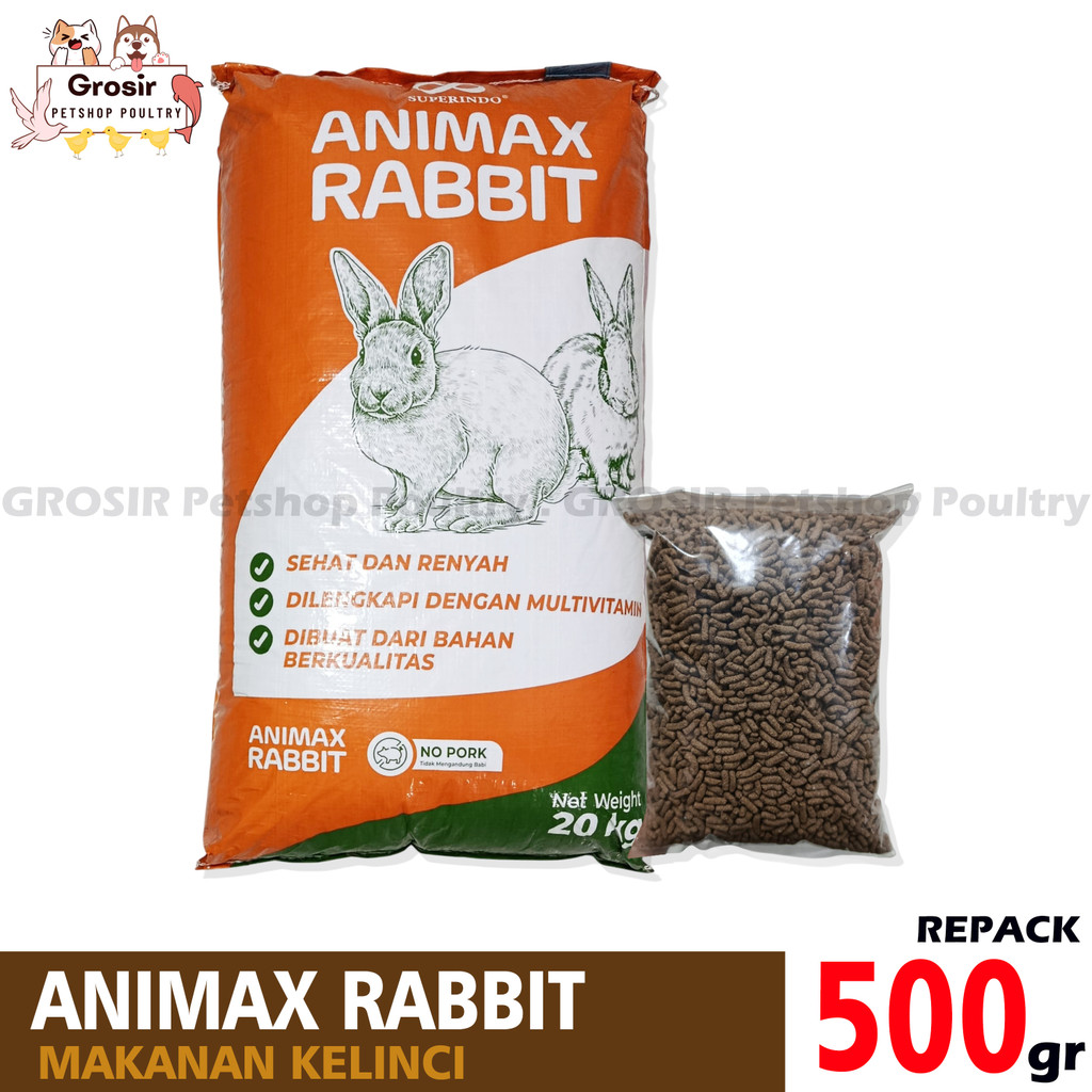 ANIMAX Rabbit Food Repack / Makanan Kelinci ANIMAX Kelinci