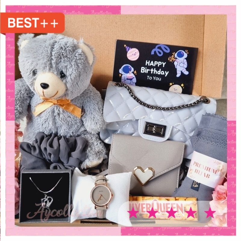 Termurah Kado Unik Buat Pasangan Romantis / Kado Tas Cewek Hadiah Ulang Tahun / Hampers Cewek Giftbo