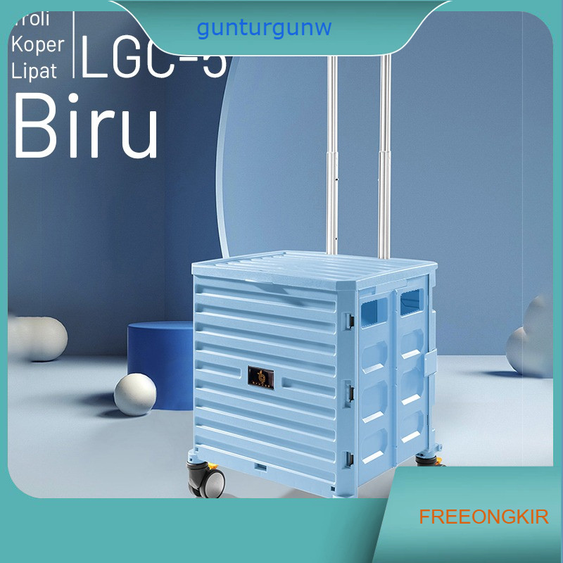 Troli belanja portable keranjang lipat Keranjang Belanja Pasar Dengan Roda Multifungsi tas belanja a