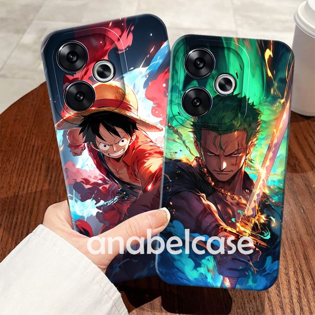 Sofcase poco f6 2024 F5 F4 F3  x5 x5 pro X6 x6 pro  m6 pro note 13 pro plus Motif Anime One Piece Zo