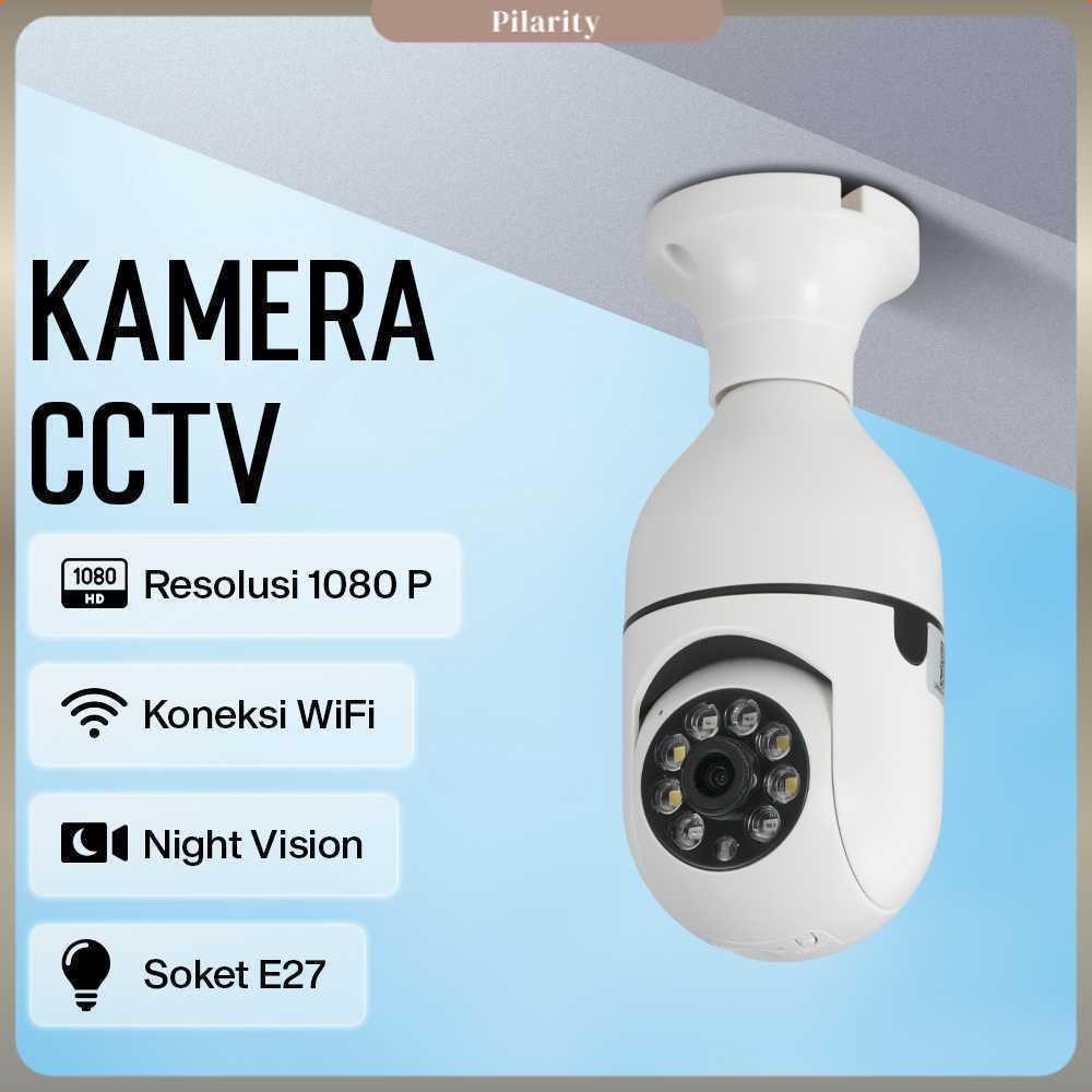 Kamera CCTV Indoor Bohlam WiFi IP Camera IR Detection E27 1080P 2MP - YS-2303