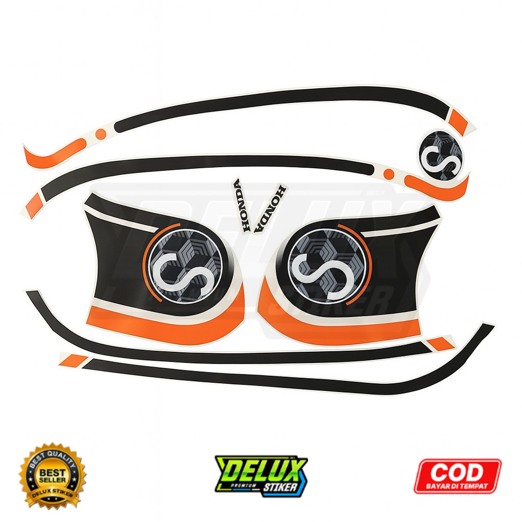 STIKER STRIPING LIS HONDA SCOOPY FASHION  2020