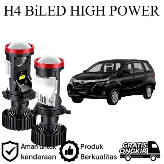 ORIGINAL 2pcs Lampu Utama LED H4 Projector High Power Mobil Toyota Grand New Avanza Lie Cheng