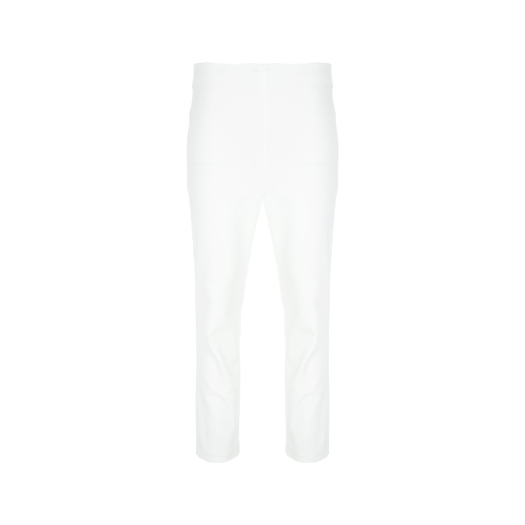 Benang Jarum - High Waist Ankle Pants - Ivory