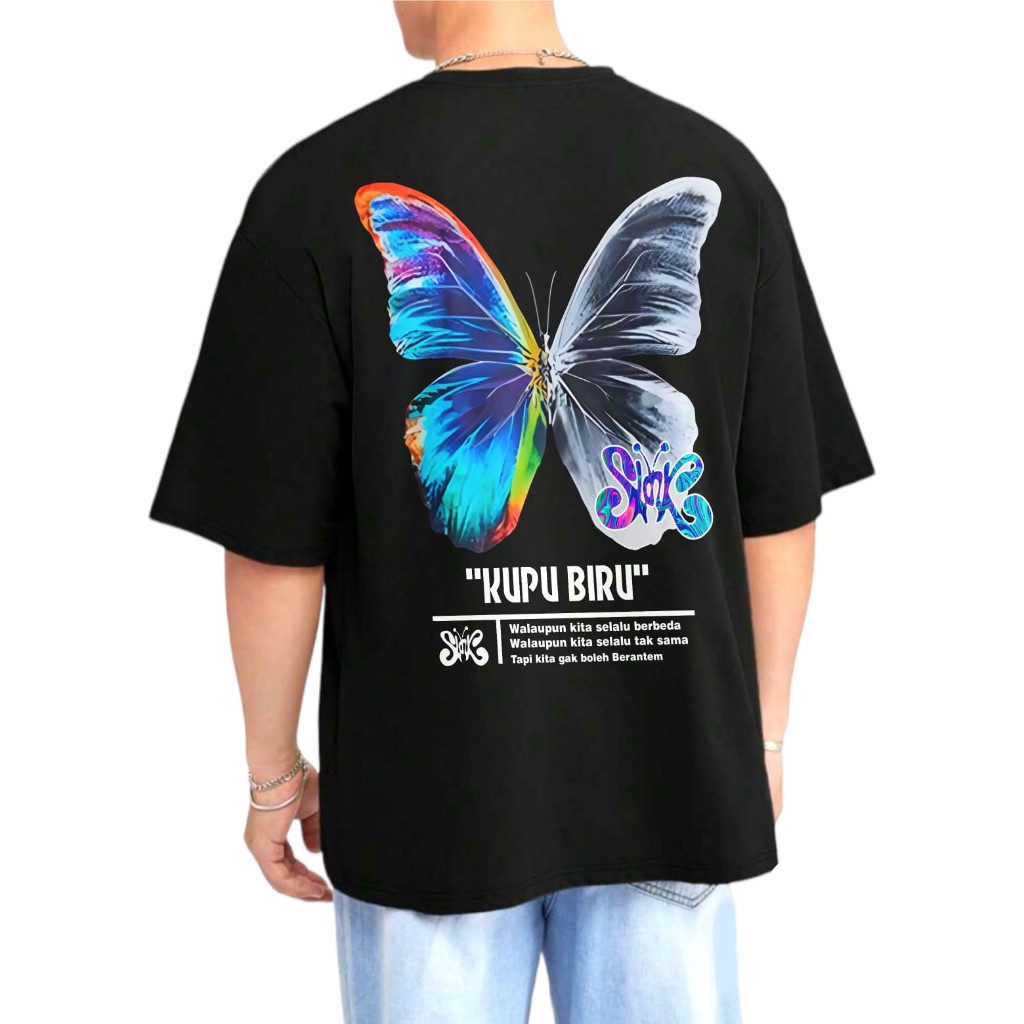 KAOS SLANK ORIGINAL - SLANK KUPU BIRU - BAJU SLANK - KAOS SLANK DISTRO  - KAOS SLANK ORIGINAL POTLOT