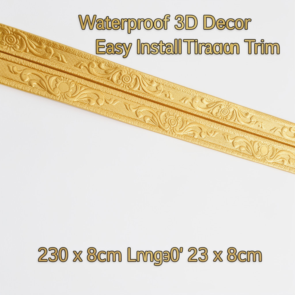 stiker dinding 3d busa xpe self adhesive waterproof dekorasi rumah ruang tamu tv wall trim