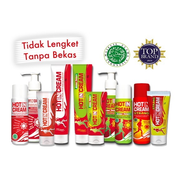 Hot In Cream Botol / Pump/ Tube 120 gr