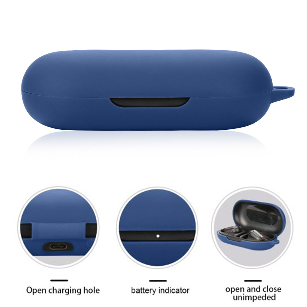 Silicone Protective Case Anti-scrat with Carabiner Soft Sleeve Skin Cover Anti-Lost Protector Case f