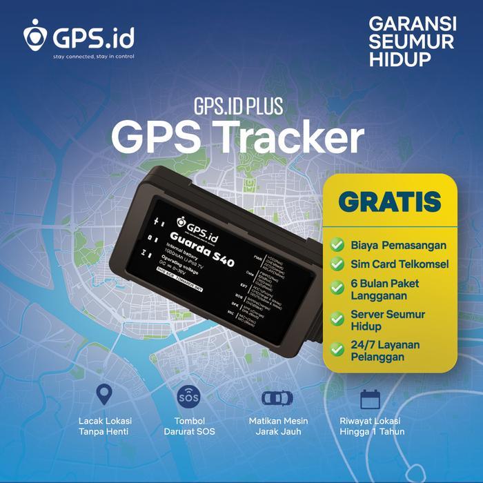 GPS.id Prime GUARDA S40 GPS Tracker Pelacak Kendaraan Jaringan 4G Fitur Matikan Mesin Jarak Jauh Kos