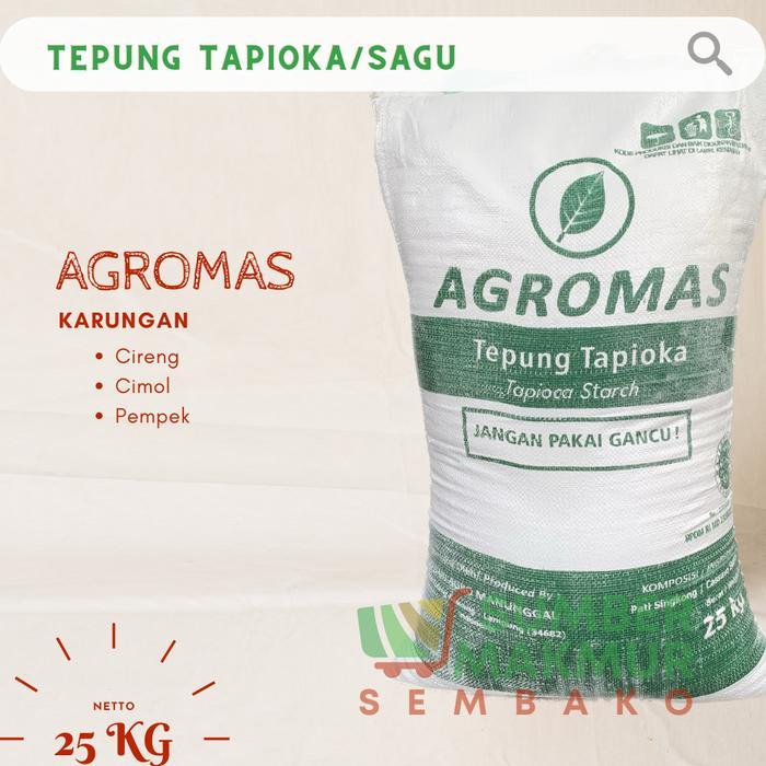 PROMO Tepung Tapioka Cap Agromas Karung 25kg - Gojek/Grab