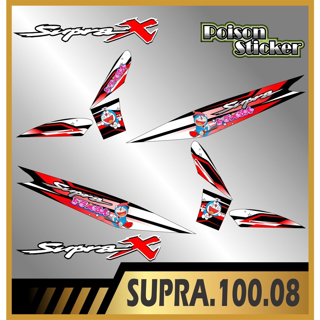 Stiker Striping SUPRA 100 Striping List HONDA SUPRA 100 code 08