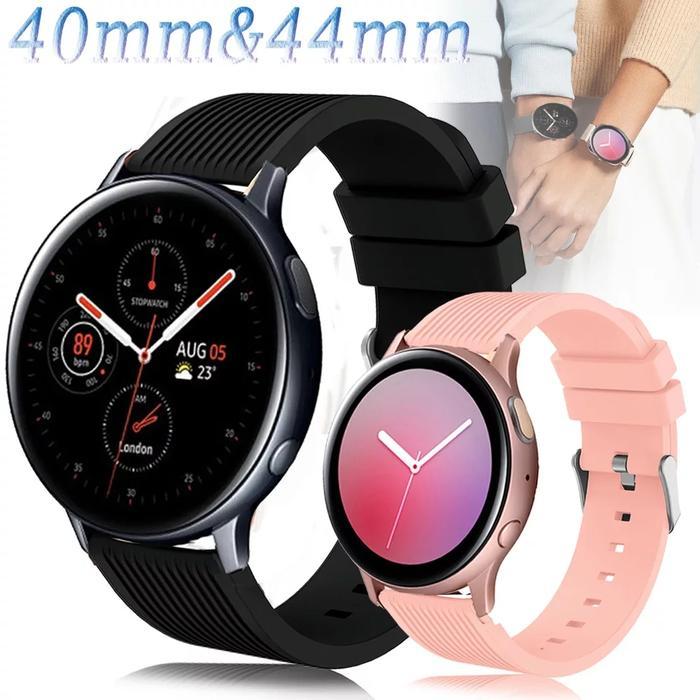 TALI STRAP SMARTWATCH JAM SILIKON BAND SAMSUNG GALAXY ACTIVE 2 - BLACK
